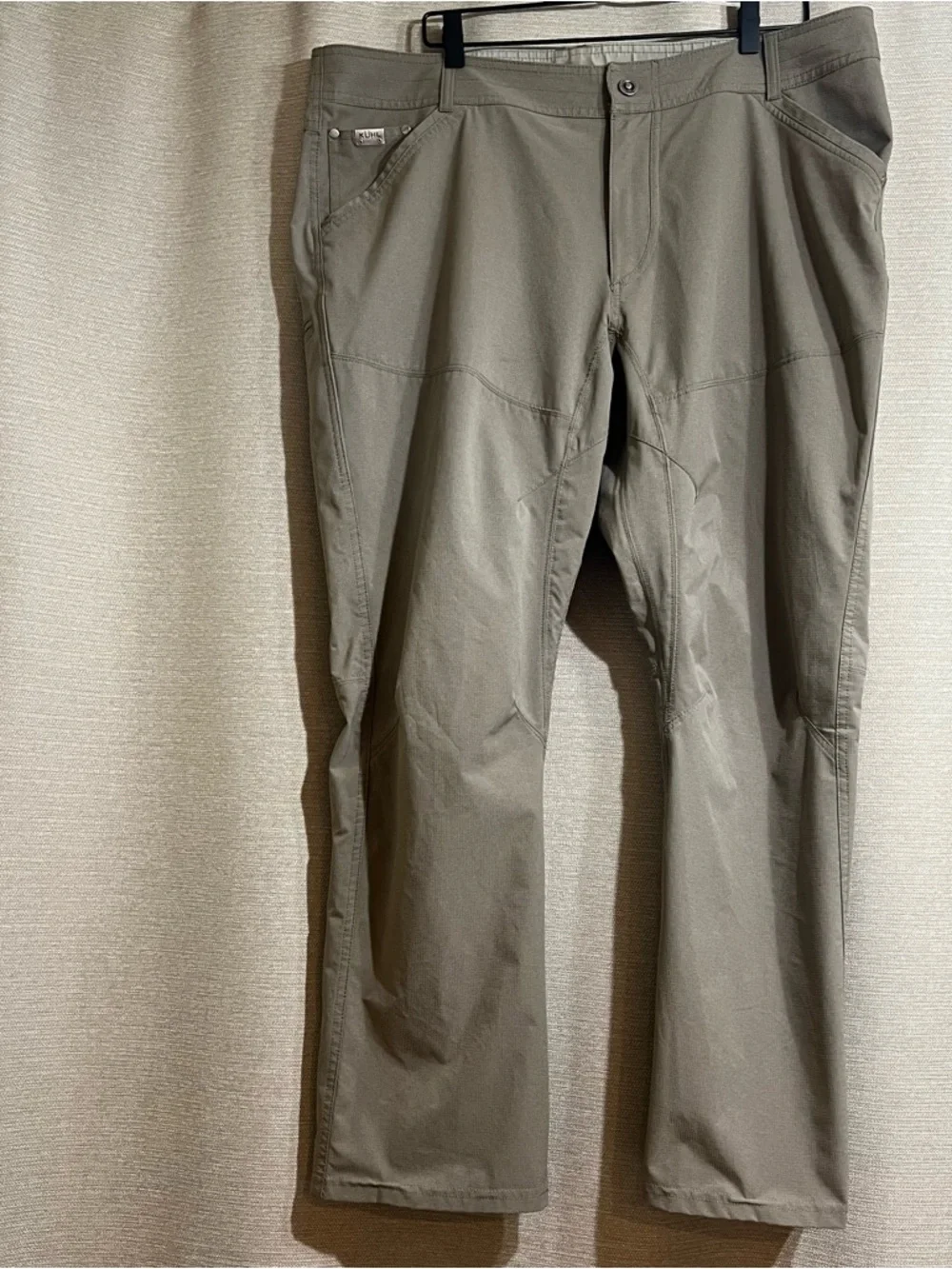 KÜHL Silencr Pants - Men's 40x30 - Khaki Grey Technical Hiking Pants